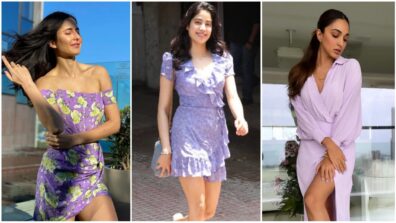 Three Different Styles To Carry Out Such A Versatile And Fun Colour, Purple! Katrina Kaif Vs Janhvi Kapoor Vs Kiara Advani: Which Purple Outfit Would You Like To Steal For Your Sunday Brunch?