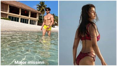 Throwback to the time when Disha Patani and Tiger Shroff set the oomph quotient at Maldives on fire with their beach bodies