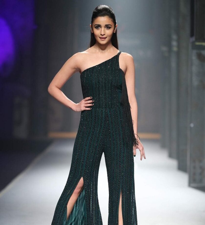 Throwback To When Alia Bhatt Played A Showstopper In A Shimmery One-Shoulder Jumpsuit, Pics Here - 0