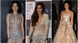 Trending: Khushi Kapoor, Disha Patani and Alia Bhatt shine bright like diamonds in Manish Malhotra glittery outfits