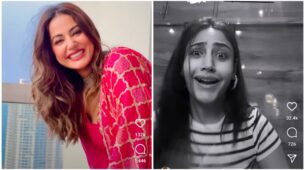 TV Hot Babes: Hina Khan is feeling romantic and love vibes, Surbhi Chandna goes ‘LOL’