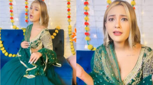 [Video] Aashika Bhatia does a Nora Fatehi, looks burning hot in deep-neck desi traditional outfit to stab hearts