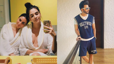 Washroom Fun: Shraddha Arya and Anjum Fakih raise the heat in sensuous bathrobes in viral selfies, Dheeraj Dhoopar is having wild dreams