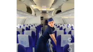 Watch: A Video Of An Indigo Air Hostess Dancing In An Empty Flight Has Went Viral Like A Wildfire On The Internet