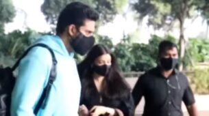 Watch Now: Abhishek, Aishwarya and Aaradhya Bachchan jet off for family vacation, see viral video