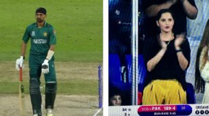 Watch Now: Sania Mirza cheers for husband Shoaib Malik as he hits fastest 50 of T20 tournament against Scotland