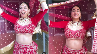 Wedding Bells: Shraddha Arya looks droolworthy in red bridal avatar, who is making her blush on camera in public?