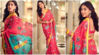 What A Beauty! Sara Ali Khan Looks Pretty In Her Custom ‘Mere Pass Maa Hai’ Saree, Fans Left In Awe