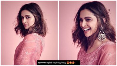 What A Diva: Deepika Padukone melts hearts with her gorgeous smile in her pink ethnic outfit, Ranveer Singh says, ‘baby baby baby’