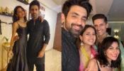 What A Pyaar: Arjit Taneja holds Sriti Jha by her waist as they twinn in black, Ravi Dubey and Sargun Mehta join the fun