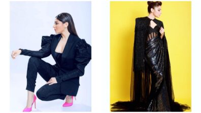 Would You Pick Black Ethnic Outfit Or A Black Western Outfit Of Kanika Kapoor For Any Occasion?