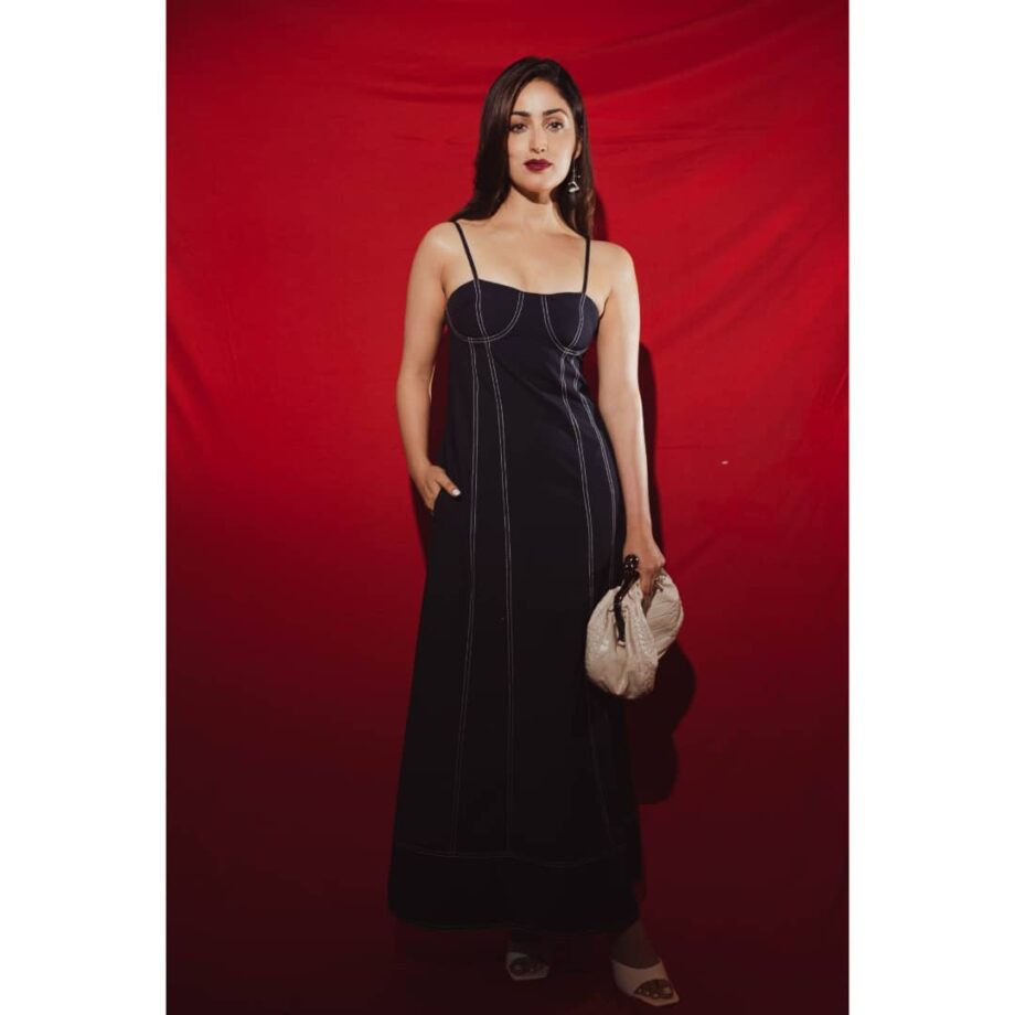 Yami Gautam Goes Simple Yet Chic In Black Maxi With Spaghetti Strip Dress: Wins Hearts Of Fans - 4