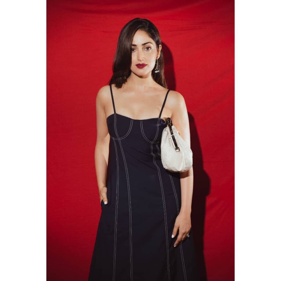 Yami Gautam Goes Simple Yet Chic In Black Maxi With Spaghetti Strip Dress: Wins Hearts Of Fans - 0