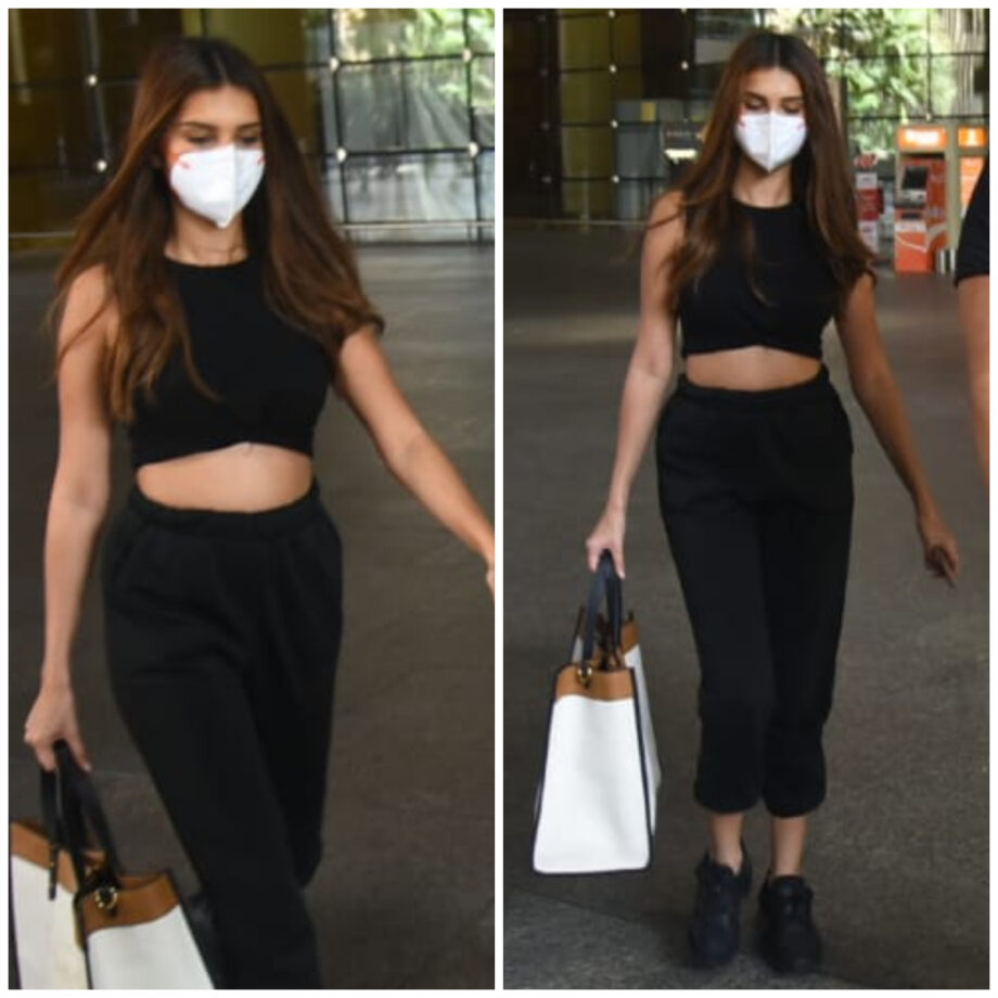 5 Times Tara Sutaria Proved Black Is A Perfect Airport Look Outfit - 0