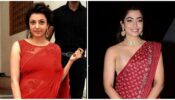 Rashmika Mandanna Vs Kajal Aggarwal: Hot Naris In Beautiful Red Sarees