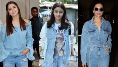 Ace, Your Denim On Denim, Looks With Super Ease Anushka Sharma, Alia Bhatt, And Other B-town Divas