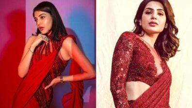 Kajal Aggarwal Or Samantha Ruth Prabhu: Which Hottie Aced Better In Red Cocktail Saree?