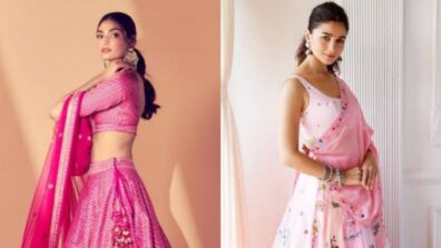 Athiya Shetty To Alia Bhatt: Bollywood Divas In Pink Lehenga