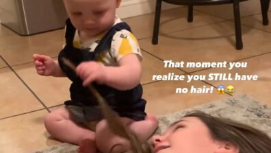 A Funny Video Of A Baby Girl Realising That She Has No Hair Will Leave You In Splits