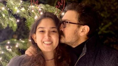 Aamir Khan gives an adorable peck on daughter Ira Khan’s cheeks to express love, fans melt