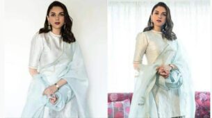 Aditi Rao Hydari’s ethnic look in an icy blue sharara is all about grace, elegance, and royalty, pics here