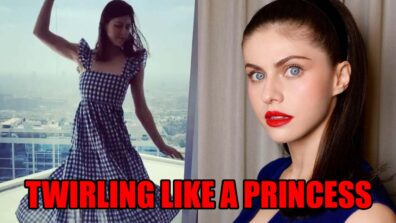 Alexandra Daddario is twirling like a Princess in chequered dress, fans can’t stop drooling