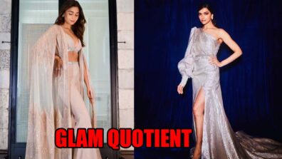 Alia Bhatt and Deepika Padukone woo fans with their glam quotient in shimmery silver dresses, fans go bananas