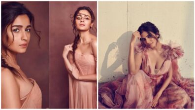 Alia Bhatt and Malavika Mohanan set the temperature soaring in nude-coloured gowns, get your share of vogue cues