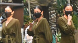 Alia Bhatt caught on camera slaying in a midi wrap dress, fans can’t stop crushing on her raw beauty