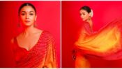 Alia Bhatt is the Sunshine Girl in her new Bandhani Saree and Sleeveless blouse