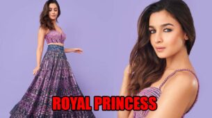 Alia Bhatt looks like a royal princess in purple sequinned lehenga, fans can’t stop drooling