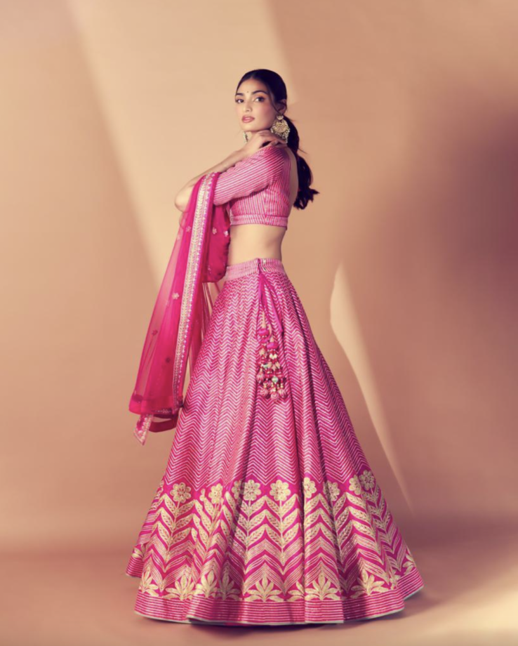 Athiya Shetty To Alia Bhatt: Bollywood Divas In Pink Lehenga - 0