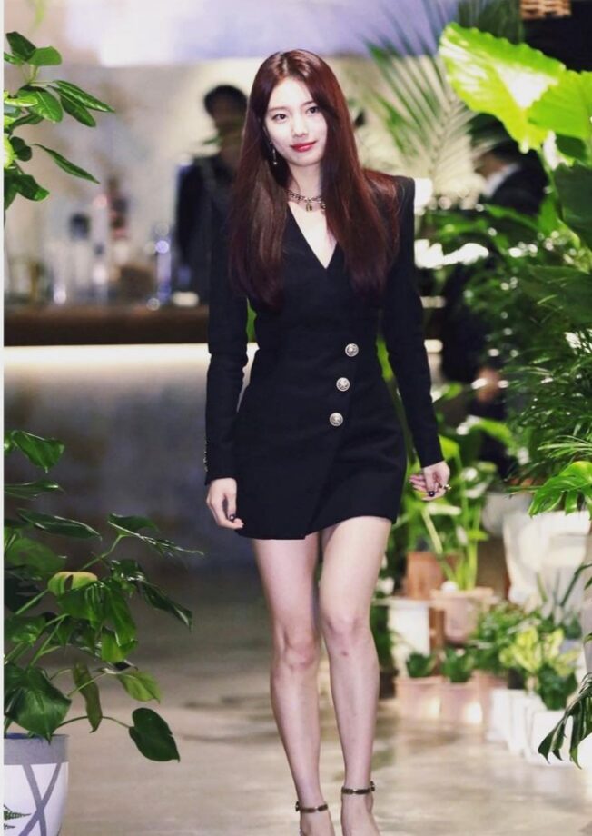Bae Suzy VS Blackpink's Lisa: Who's Your Favorite Model In A Beautiful Black 'Evening Dress'? 795651