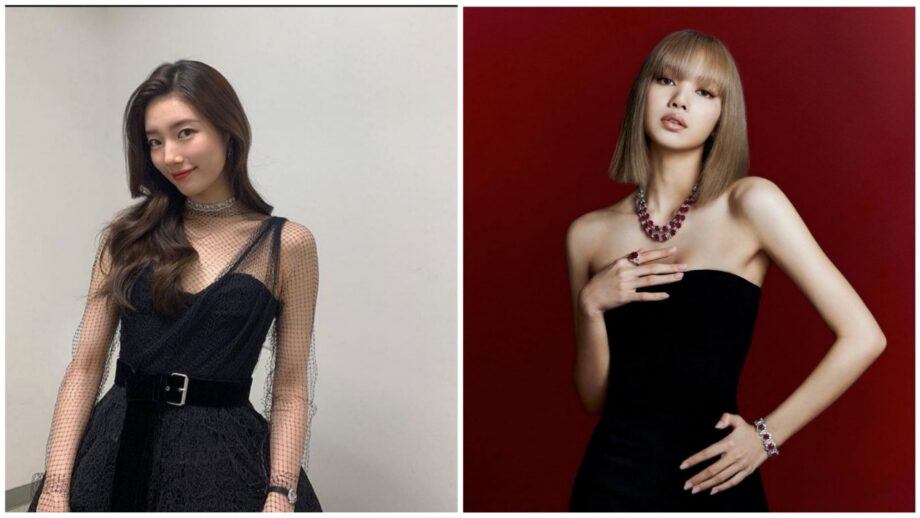 Bae Suzy VS Blackpink's Lisa: Who's Your Favorite Model In A Beautiful Black 'Evening Dress'? 795657