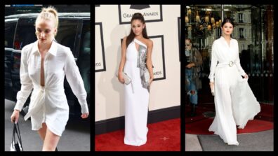 Beauties In White: Ariana Grande Vs Sophie Turner Vs Selena Gomez: Which Diva Slayed The White Gown?