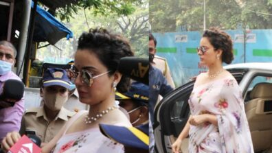 Big News: Kangana Ranaut appears in front of Mumbai Police to record statement in anti-farmer social media post