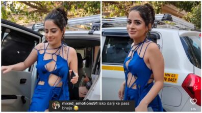 Bigg Boss OTT diva Urfi Javed gets trolled once again for controversial blue outfit, fans says ‘isko darji ke paas bhejo’