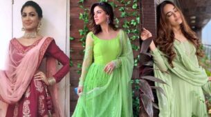Desi Fashion Reloaded Sriti Jha Vs Shraddha Arya Vs Surbhi Jyoti: Who Stabs Your Heart In A Beautiful Anarkali Dress?