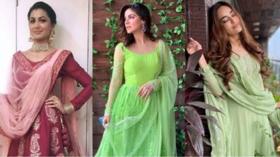 Desi Fashion Reloaded Sriti Jha Vs Shraddha Arya Vs Surbhi Jyoti: Who Stabs Your Heart In A Beautiful Anarkali Dress?