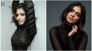 Black Beauties: Anushka Sharma and Malavika Mohanan look stunning in high-neck lace dress