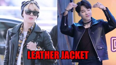 BTS Jimin’s Most Stylish Looks In Leather Jacket