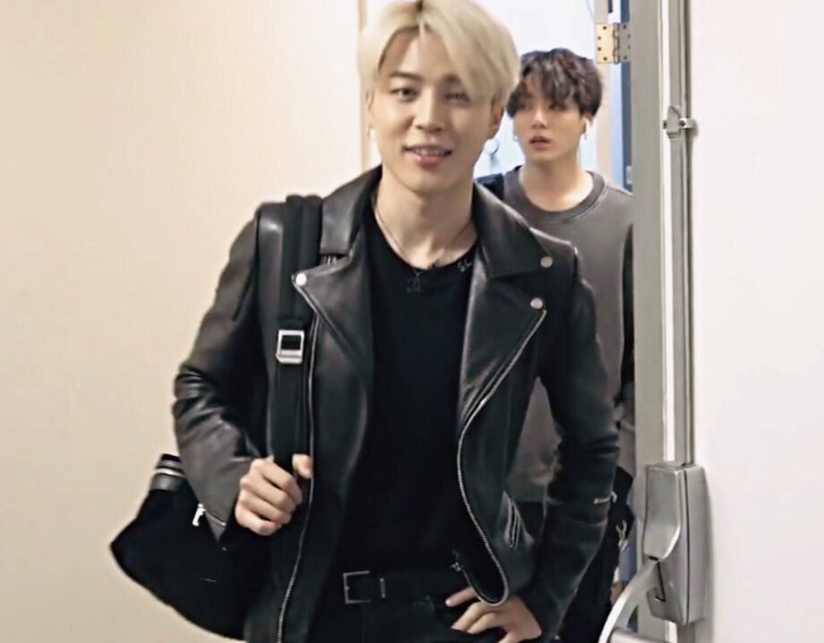 BTS Jimin’s Most Stylish Looks In Leather Jacket - 4