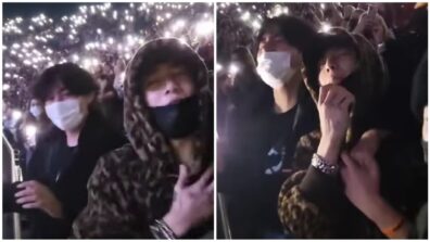 BTS Jungkook & V spotted swaying at Harry Styles concert, see video