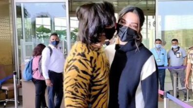 Couple Goals: Ranveer Singh plants a kiss on Deepika Padukone’s cheeks at airport, netizens melt in awe