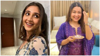 Dhvani Bhanushali and Neha Kakkar’s semi-ethnic printed outfits are best for wedding parties