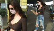 Disha Patani snapped at the airport slaying in brown top and ribbed jeans