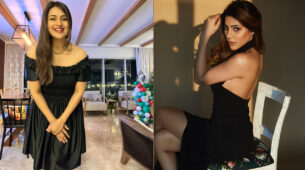 Divyanka Tripathi and Nikki Tamboli swirl up in black ensembles