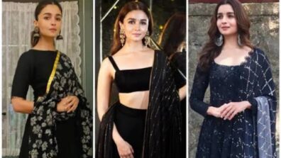 Would You Pick Black Ethnic Outfits Of Alia Bhatt For A Traditional Celebration?