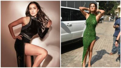 Flaunt your hot legs in thigh-high slit outfit the Shraddha Kapoor and Disha Patani way to set the temperature soaring