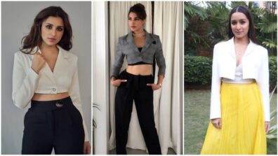 From Parineeti Chopra to Jacqueline Fernandez and Shraddha Kapoor: Here’s how your favourite B-Town divas slay the cropped blazer style